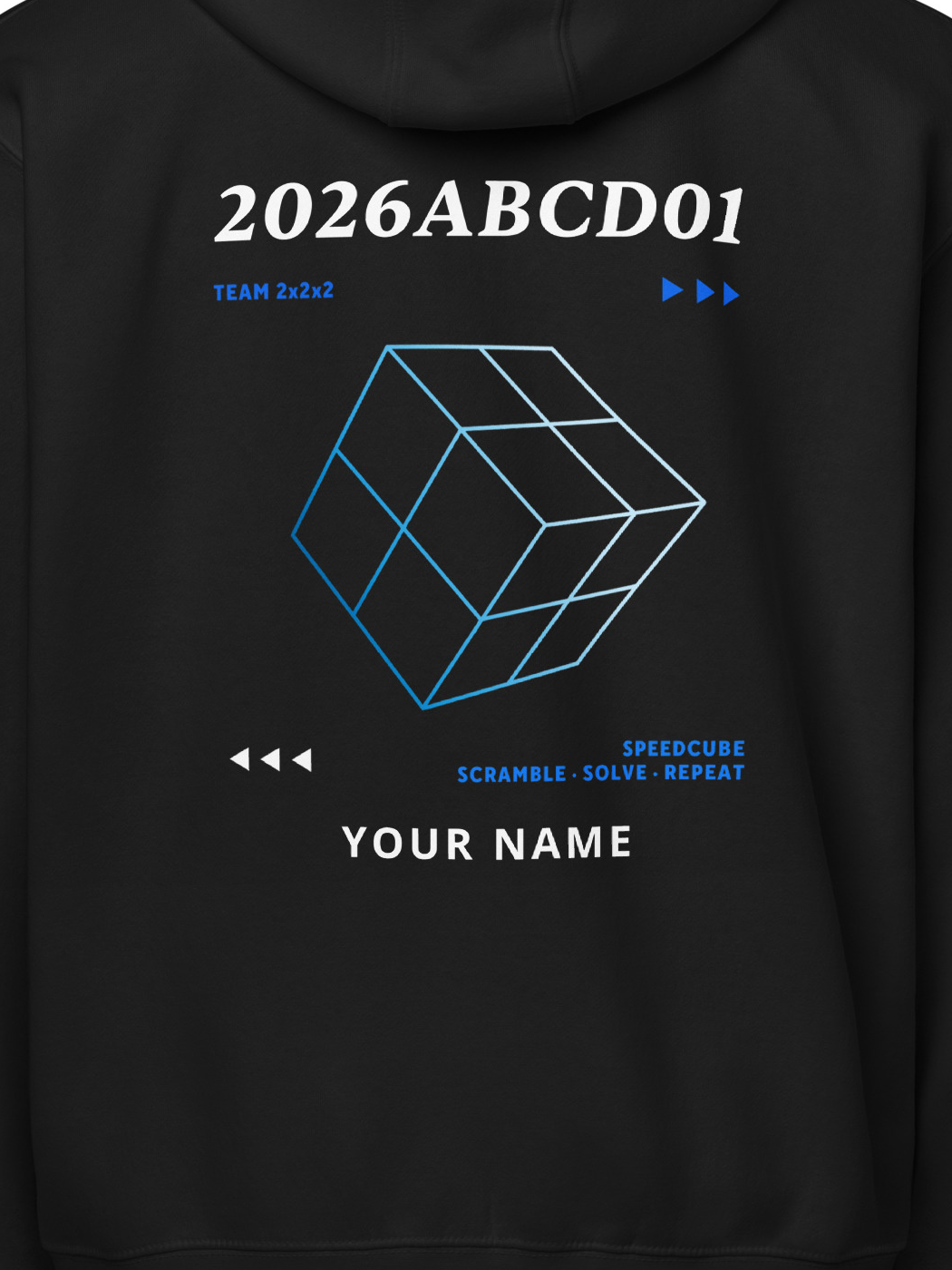WCA Cuber Custom Zip Hoodie - 2x2x2
