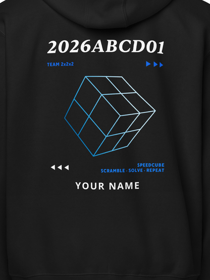 WCA Cuber Custom Zip Hoodie - 2x2x2