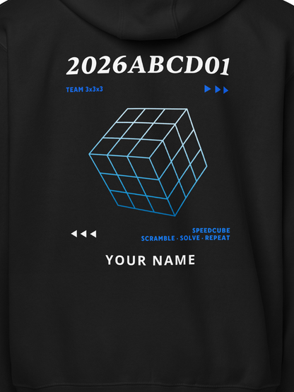 WCA Cuber Custom Zip Hoodie - 3x3x3