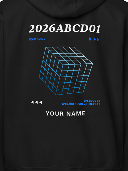 WCA Cuber Custom Zip Hoodie - 5x5x5