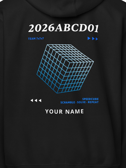 WCA Cuber Custom Zip Hoodie - 7x7x7