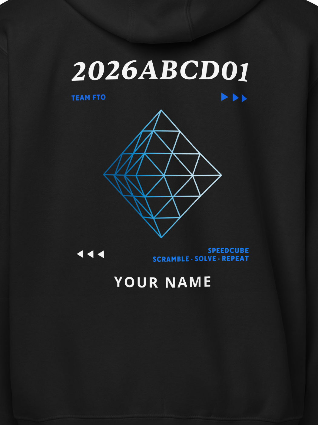 WCA Cuber Custom Zip Hoodie - FTO