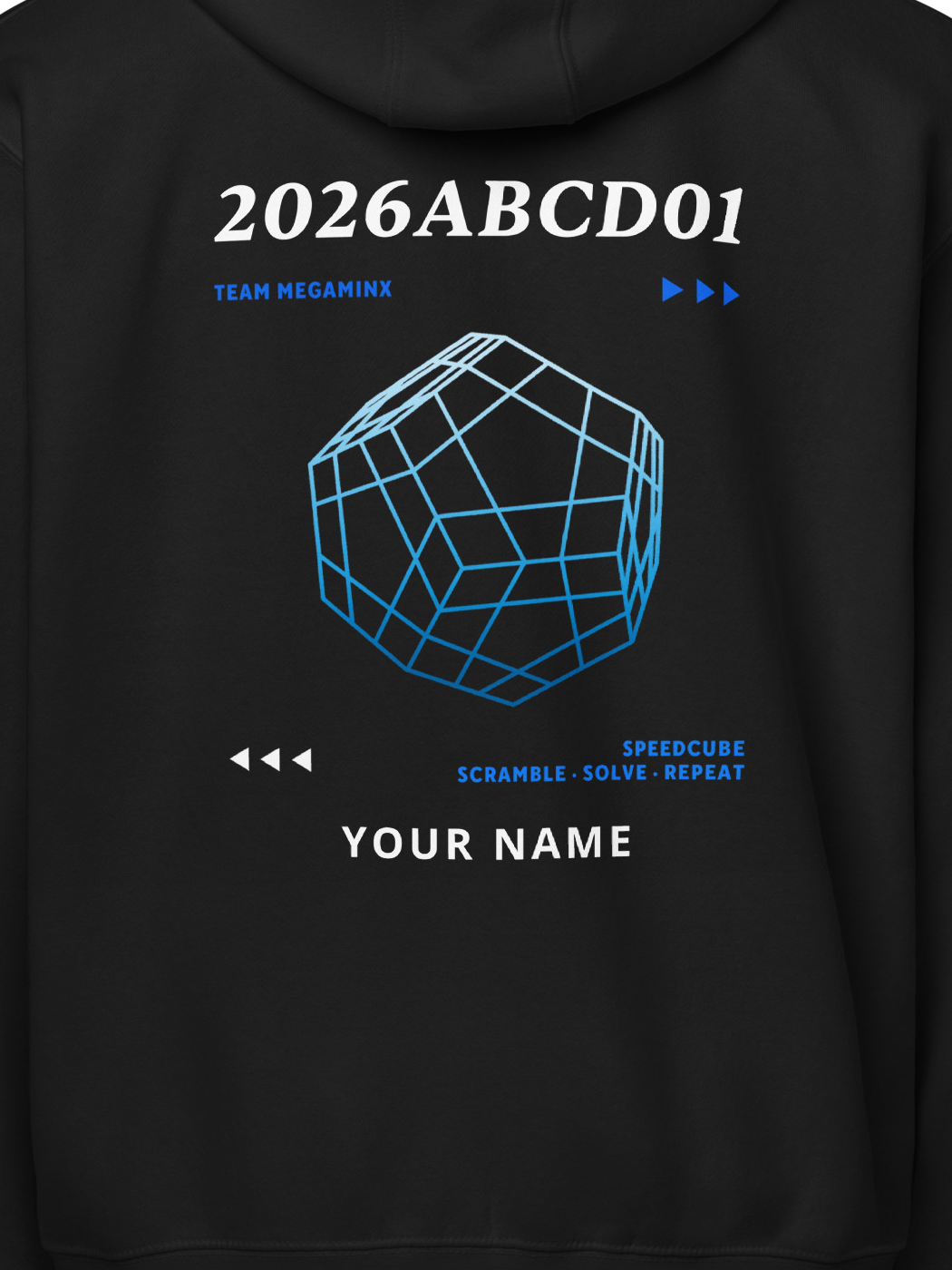 WCA Cuber Custom Zip Hoodie - megaminx