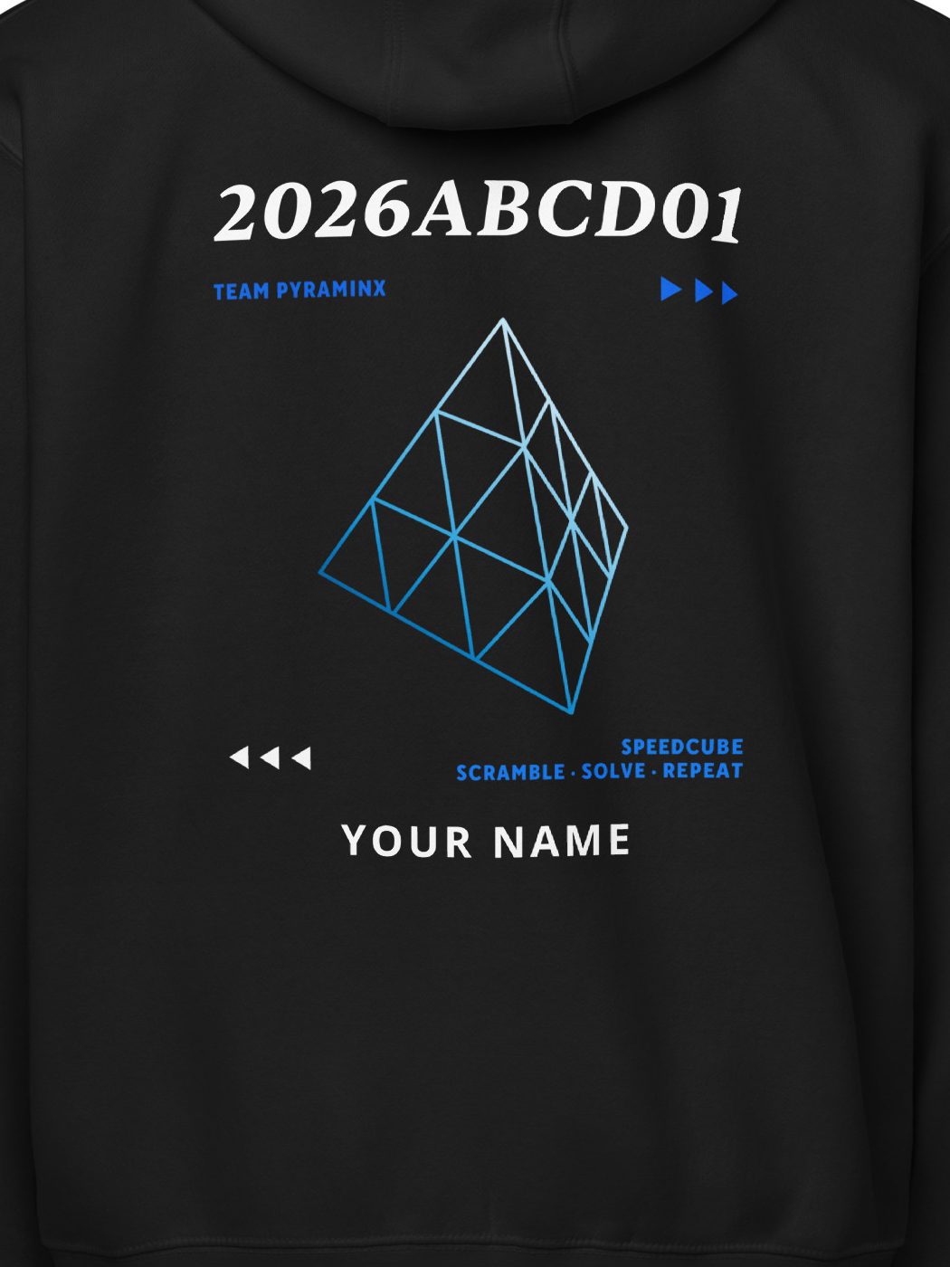 WCA Cuber Custom Zip Hoodie - pyraminx