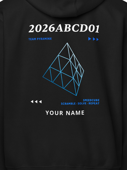 WCA Cuber Custom Zip Hoodie - pyraminx
