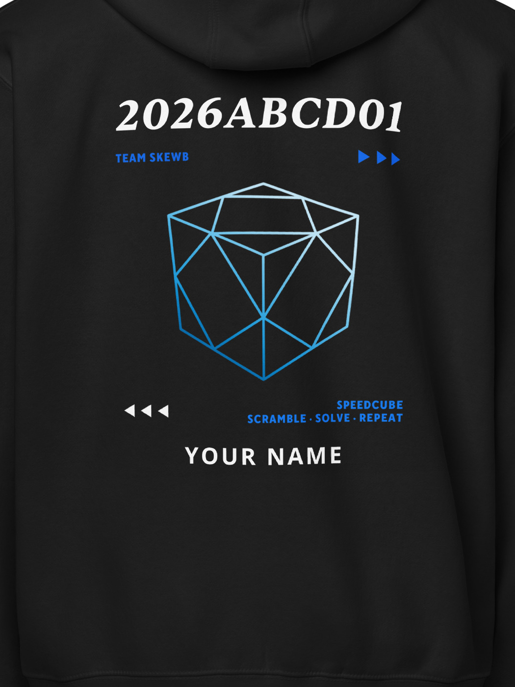 WCA Cuber Custom Zip Hoodie - skewb