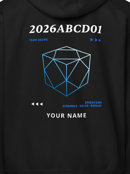 WCA Cuber Custom Zip Hoodie - skewb