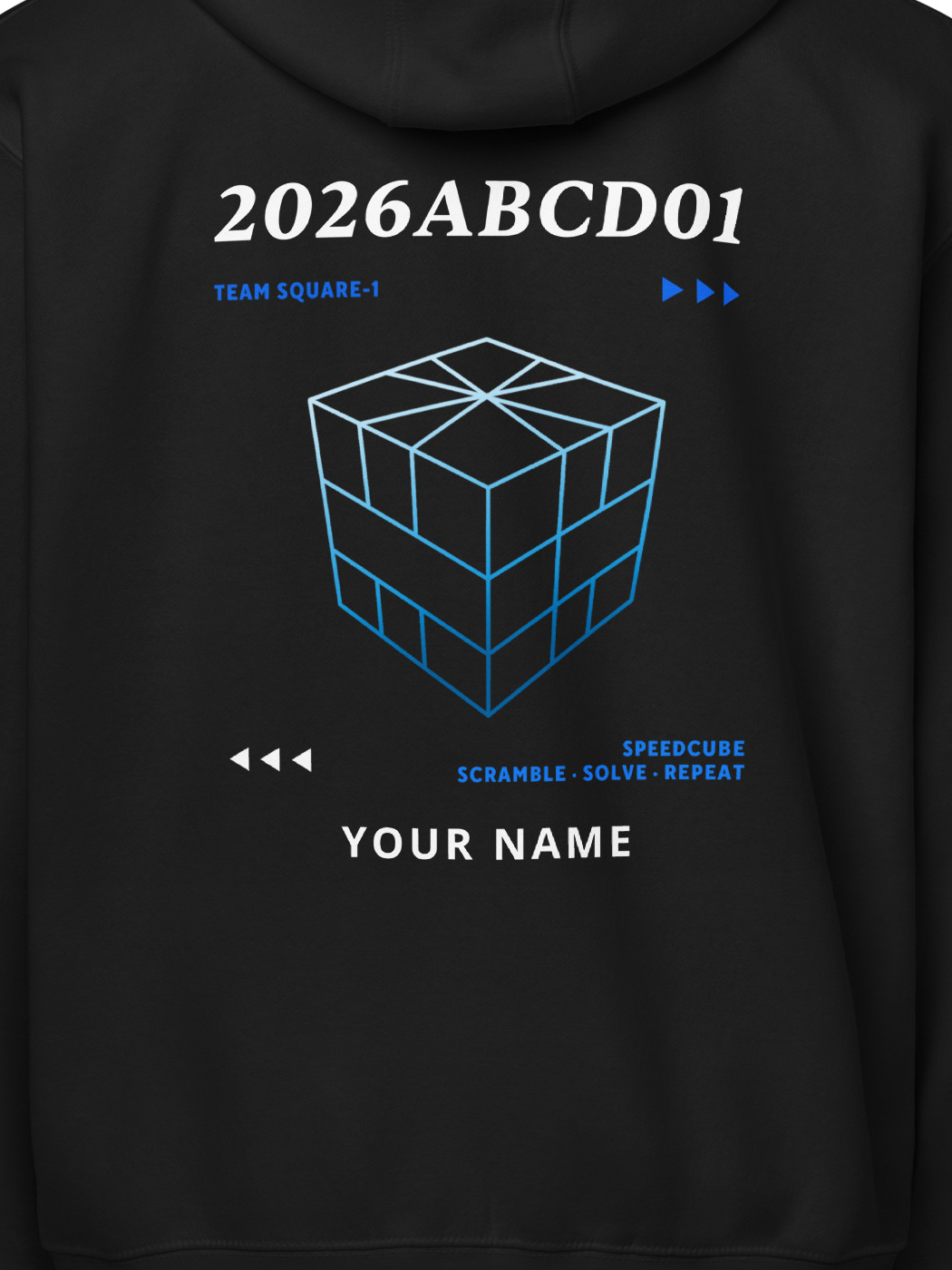WCA Cuber Custom Zip Hoodie - SQ1