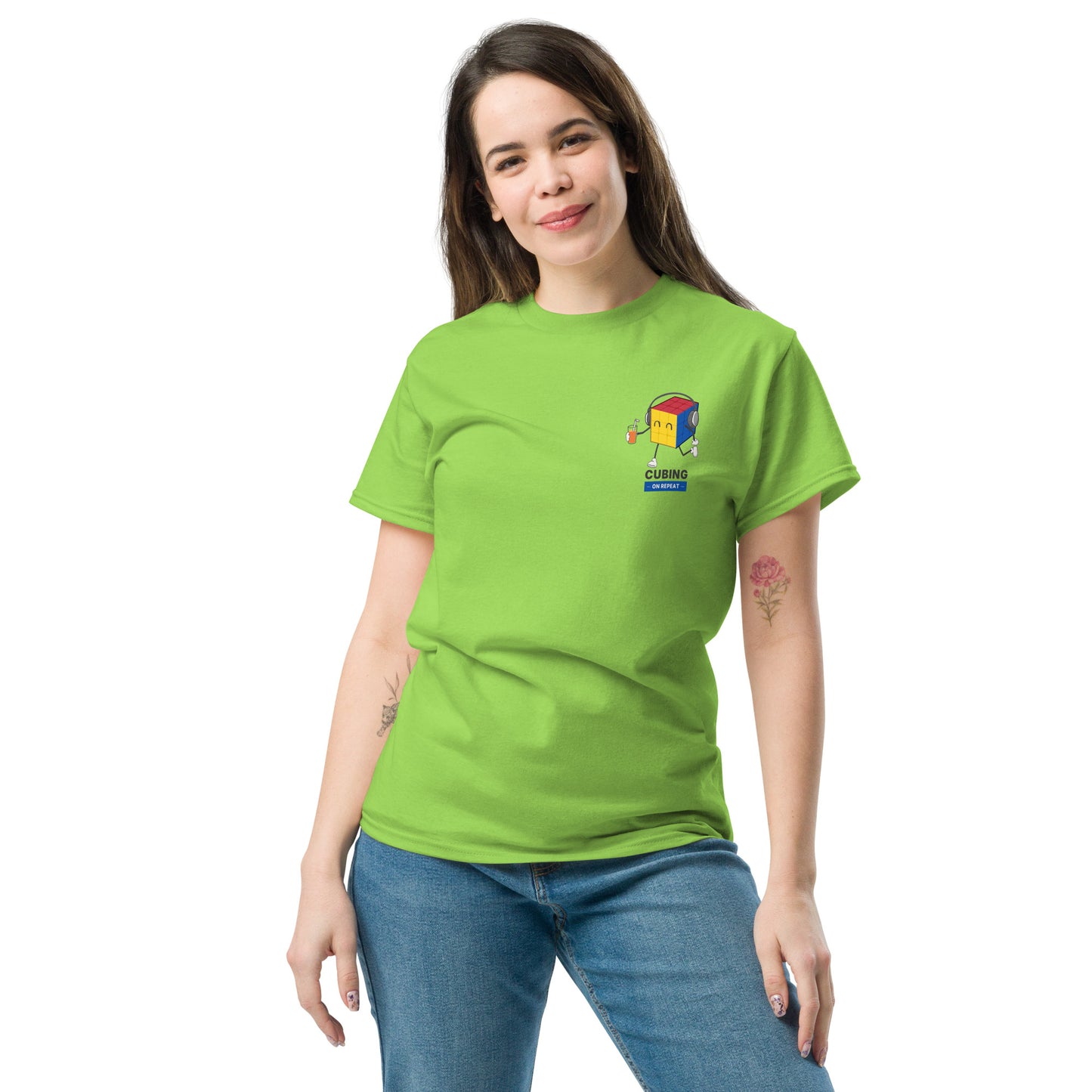 Cubing on Repeat 3x3 Cube Unisex Tee